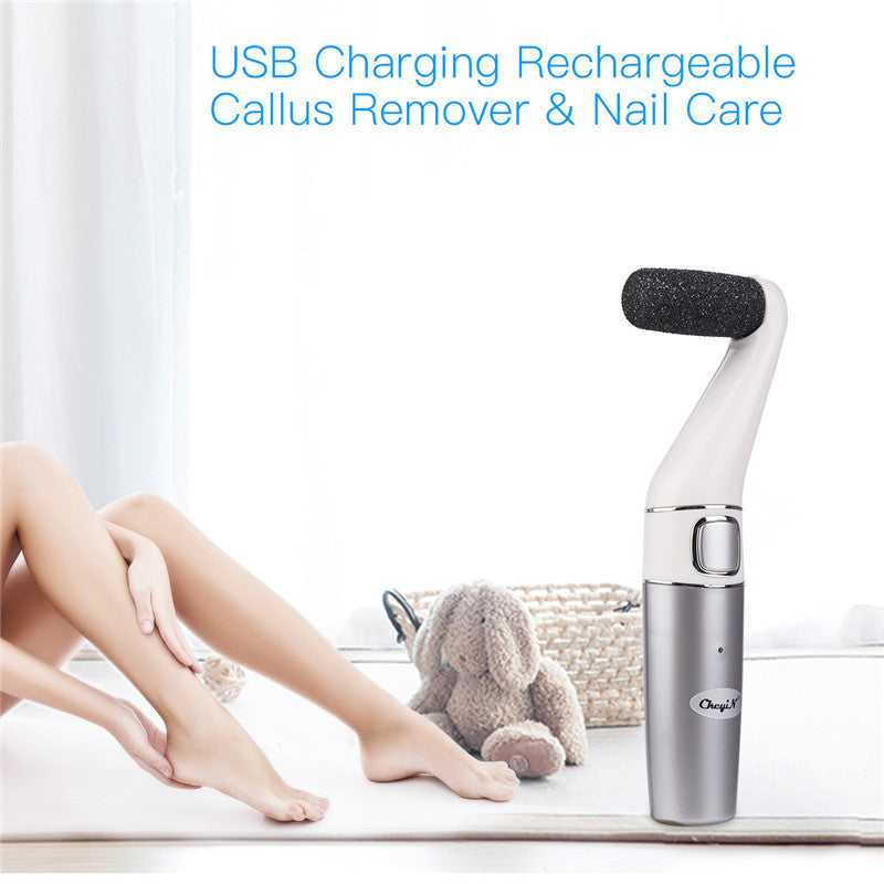USB Rechargeable Electric Foot Callus Remover – Professional Pedicure Tool for Soft, Smooth Feet