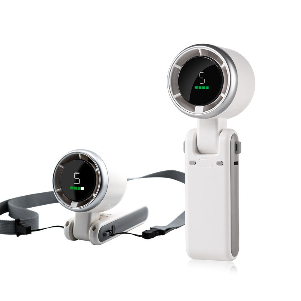 180° Folding Mini Fan – For Neck, Desk & Travel Use