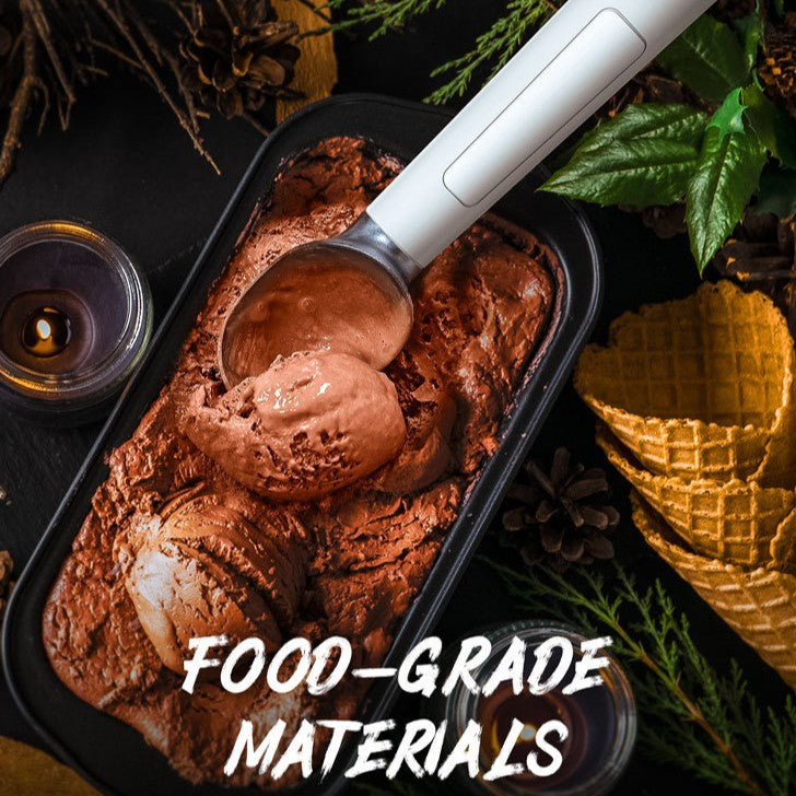 Heated Stainless Steel Ice Cream Scoop – Rechargeable & Self-Warming for Effortless Scooping