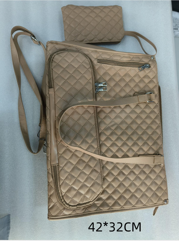 Fashionable Quilted Insulated Lunch Tote – Leak-Proof Thermal Bag with Crossbody Strap