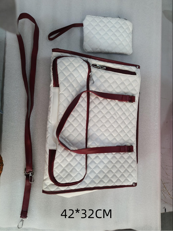 Fashionable Quilted Insulated Lunch Tote – Leak-Proof Thermal Bag with Crossbody Strap