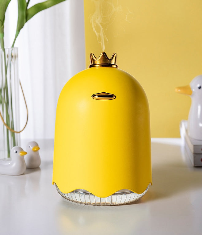 “250ml Crown Duck USB Ultrasonic Humidifier – Mini Desktop & Car Air Purifier for Home and Office”