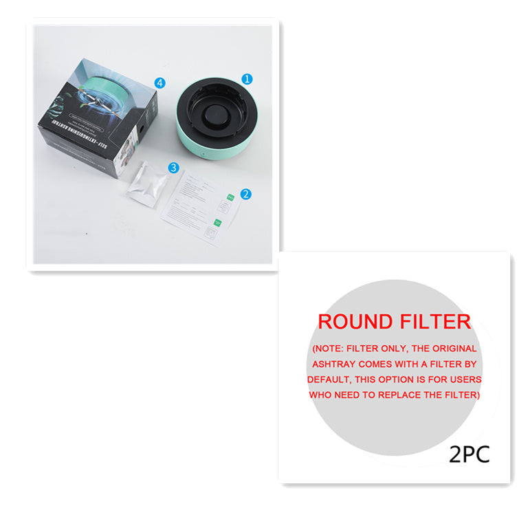 Portable Smoke Removal Air Purifier Ashtray | Anion Purification for Home & Car