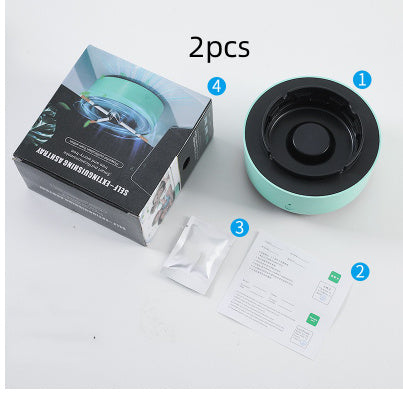 Portable Smoke Removal Air Purifier Ashtray | Anion Purification for Home & Car